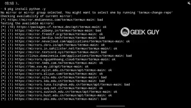 Installing Python In Termux