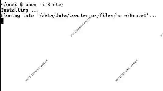 installing brutex using onex