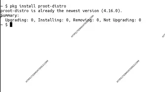 install proot distro in termux 