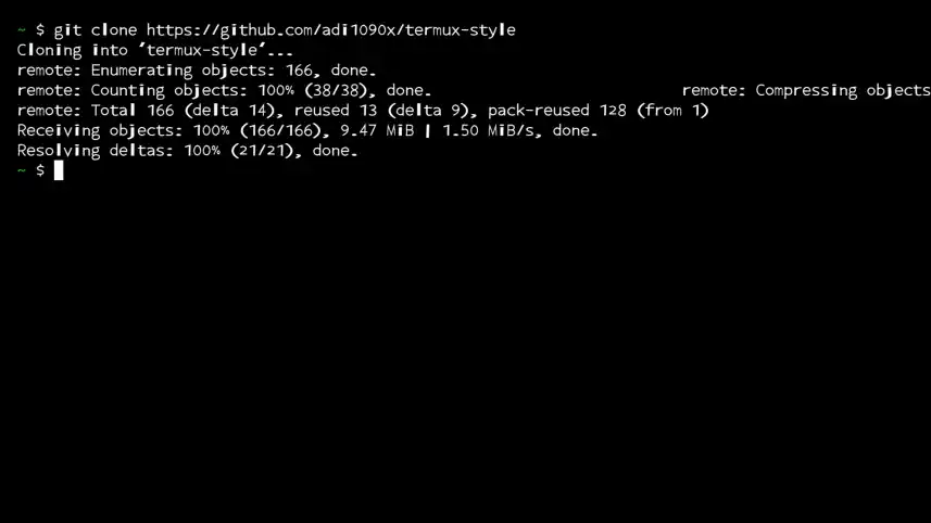 Cloning Termux Style 