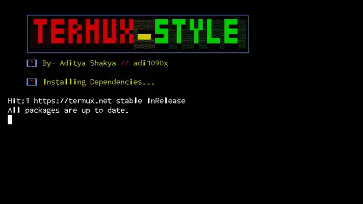 Installing Termux Style In Termux