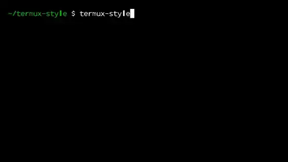 Opening Termux Style