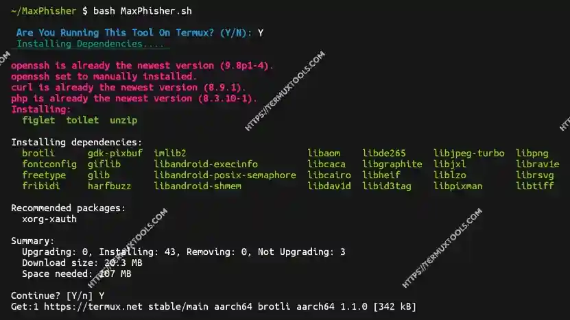 Install MaxPhisher In Termux 